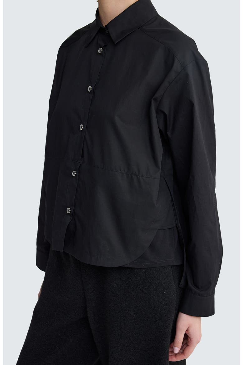 Liora Poplin Shirt-Blouse, Alternate, color, Black