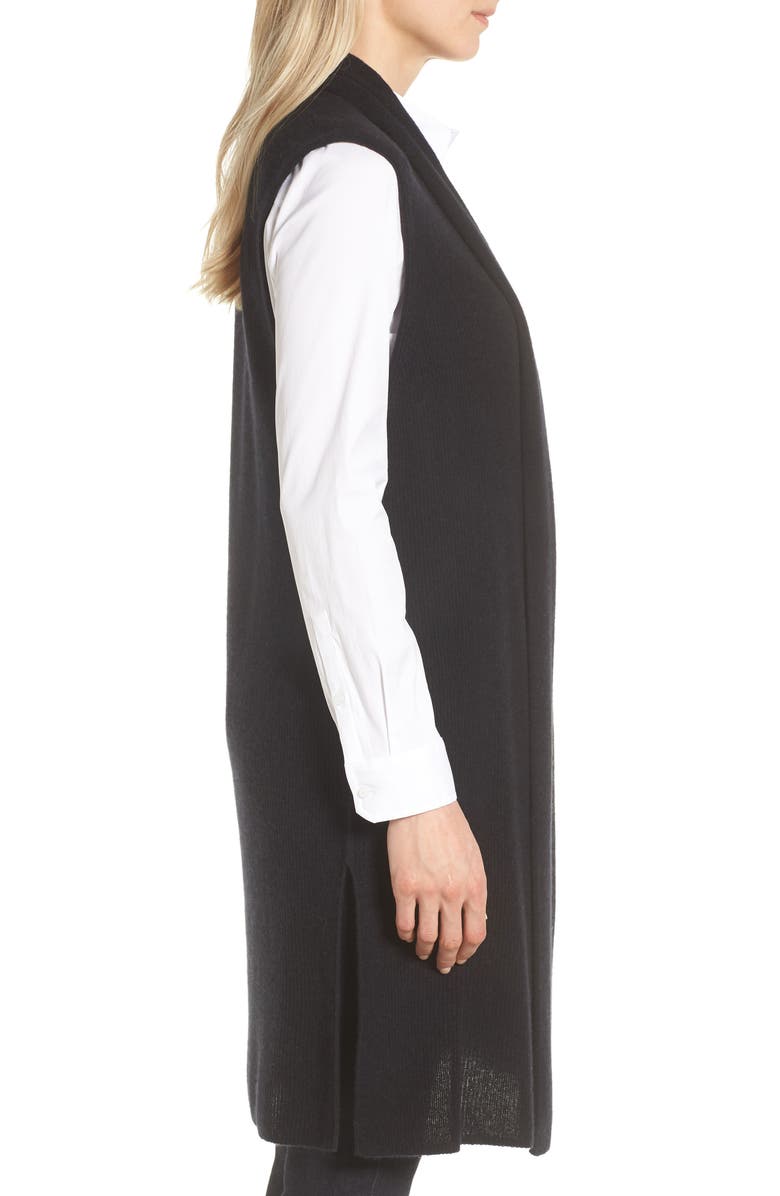 Halogen<sup>®</sup> Ribbed Cashmere Vest, Alternate, color, 