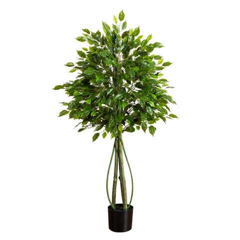 4.5-ft UV Resistant Artificial Ficus Tree (Indoor/Outdoor)