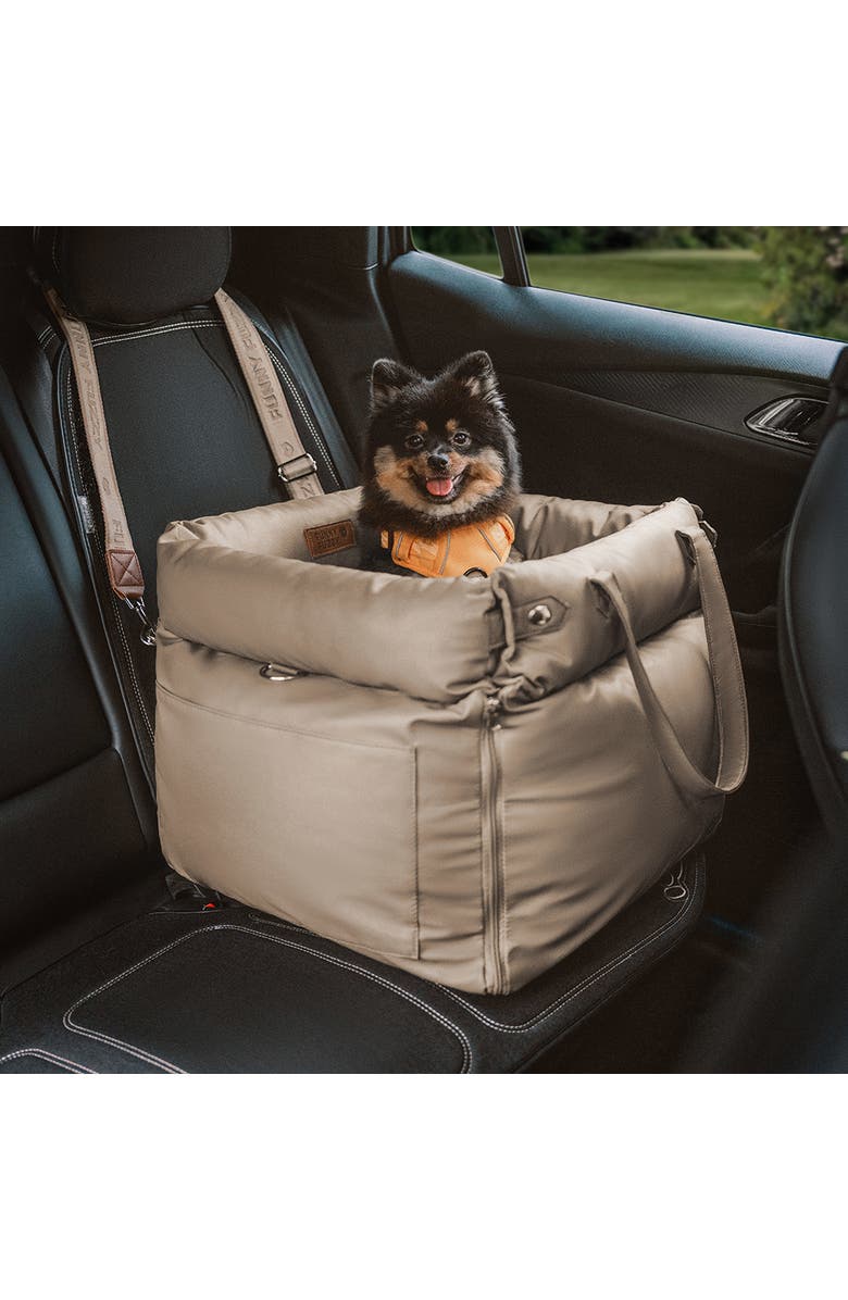 FunnyFuzzy Voyager Dog Car Booster Bed, Alternate, color, Grey
