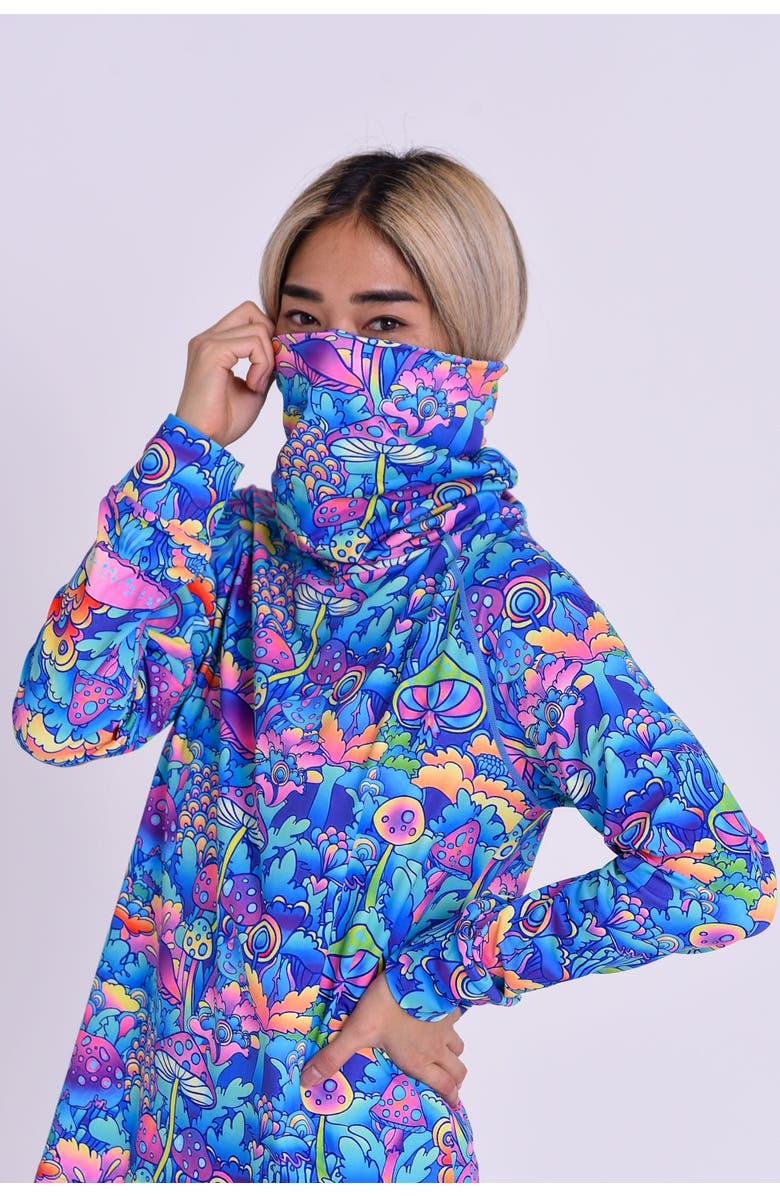 OOSC High Neck Baselayer Top - How High?? Women's, Alternate, color, Multi-Colour