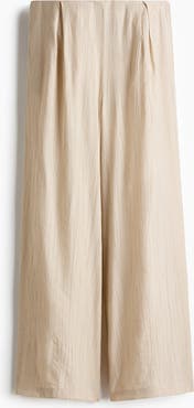 H&M Crinkled Viscose-blend Pants