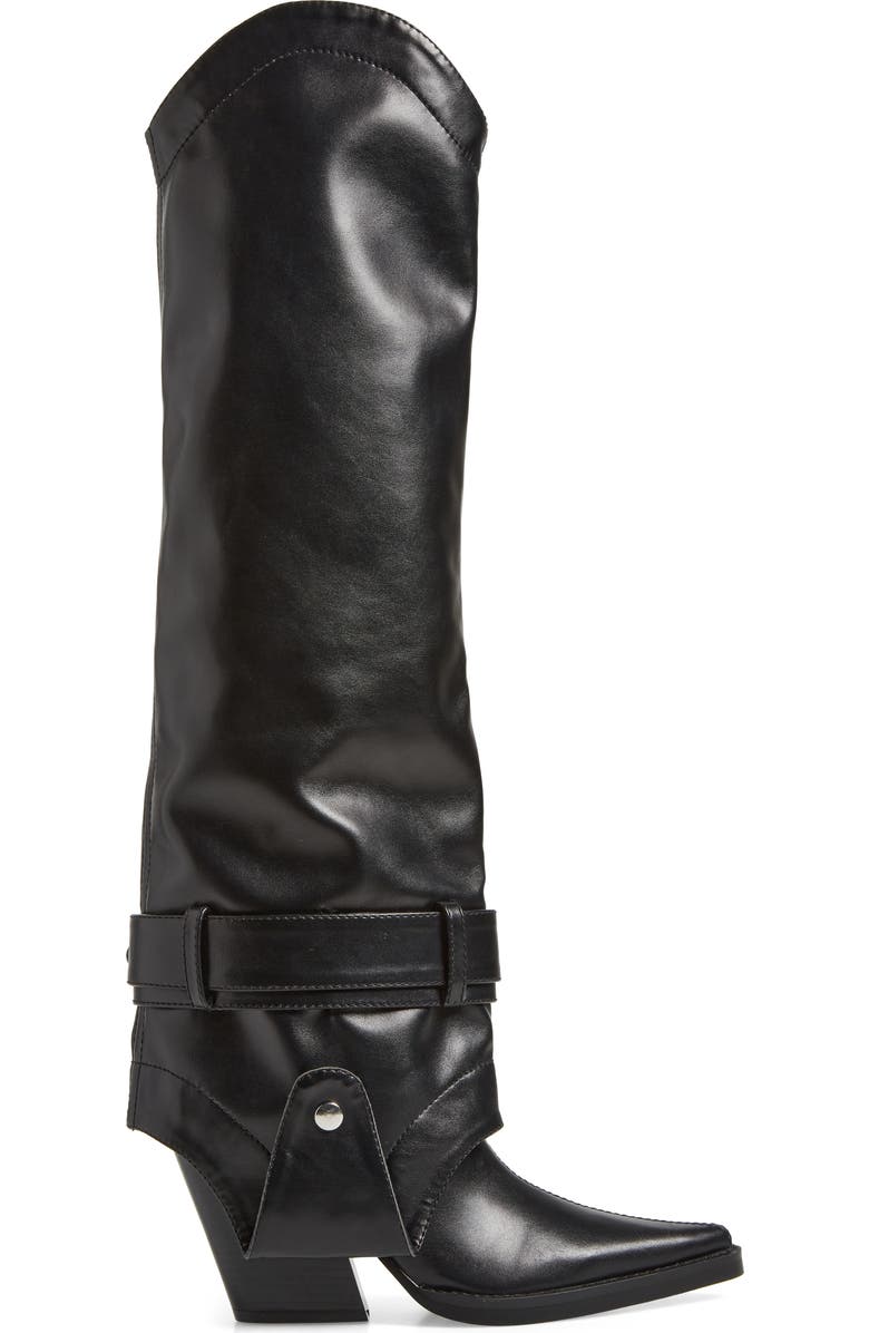 AZALEA WANG Matty Foldover Shaft Western Boot, Alternate, color,