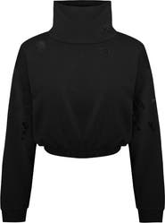 PCFG Cotton Destroyed High Neck Sweat