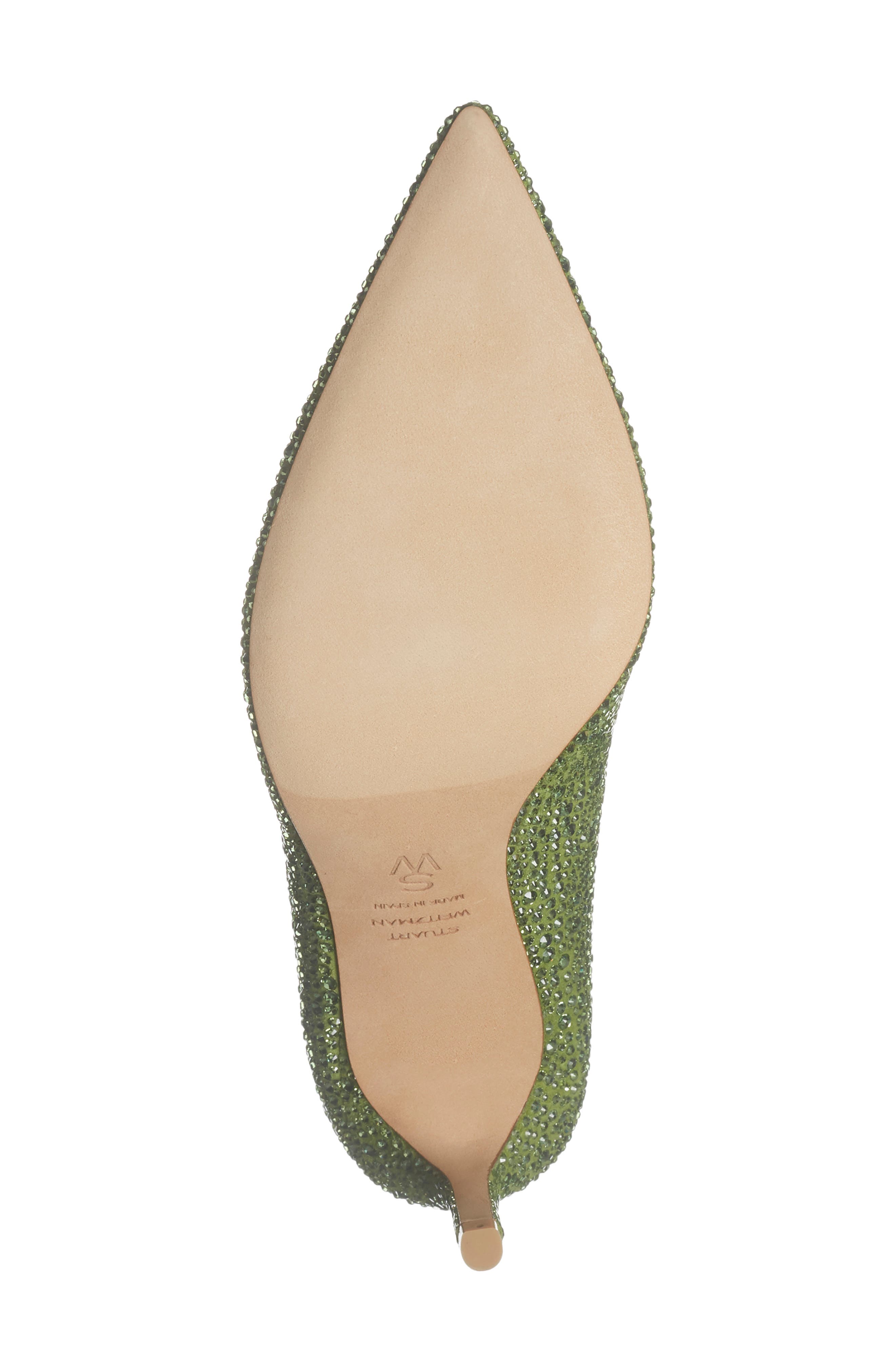Stuart Weitzman Stuart Power Shine Pump, Alternate, color, Peridot