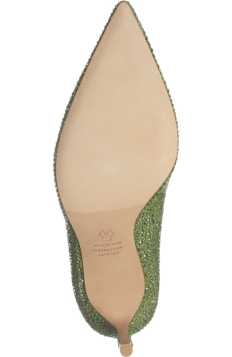 Stuart Weitzman Stuart Power Shine Pump, Alternate, color, Peridot