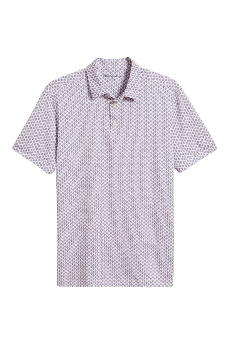 Versa Botanic Print Performance Polo, Alternate, color, TRUE PINK FERN GEO
