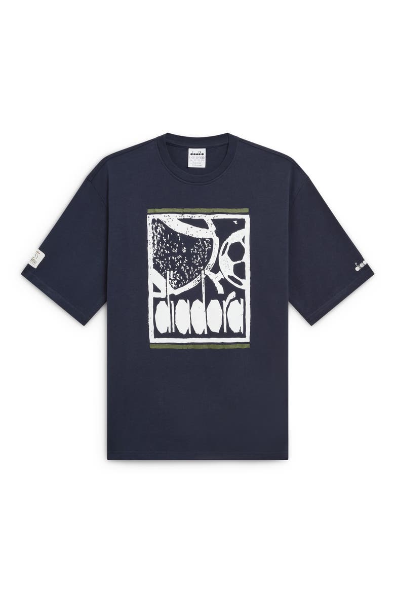 Legacy I Cotton Graphic T-Shirt, Alternate, color, BLUE DENIM