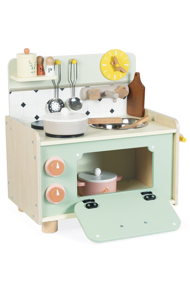 Cottage Chic Mini Kitchenette, Alternate, color, GREEN