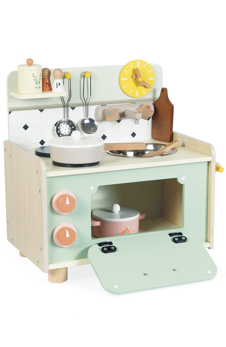 Janod Cottage Chic Mini Kitchenette, Alternate, color, Green
