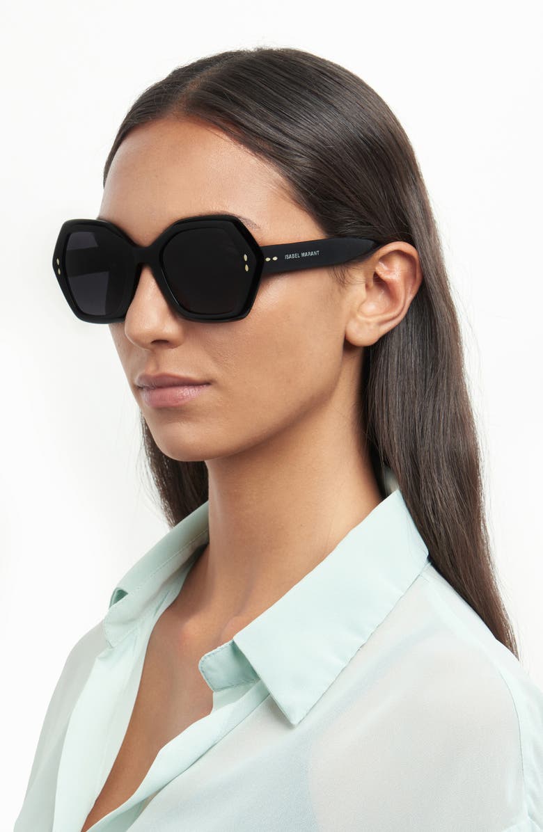 Isabel Marant 53mm Geometric Sunglasses, Alternate, color,