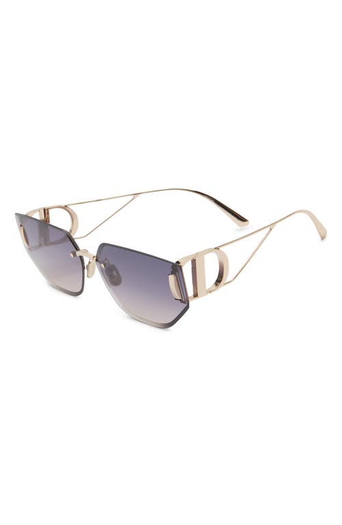 Dior 30montaigne B3u 65mm Gradient Oversize Butterfly Sunglasses In Multi
