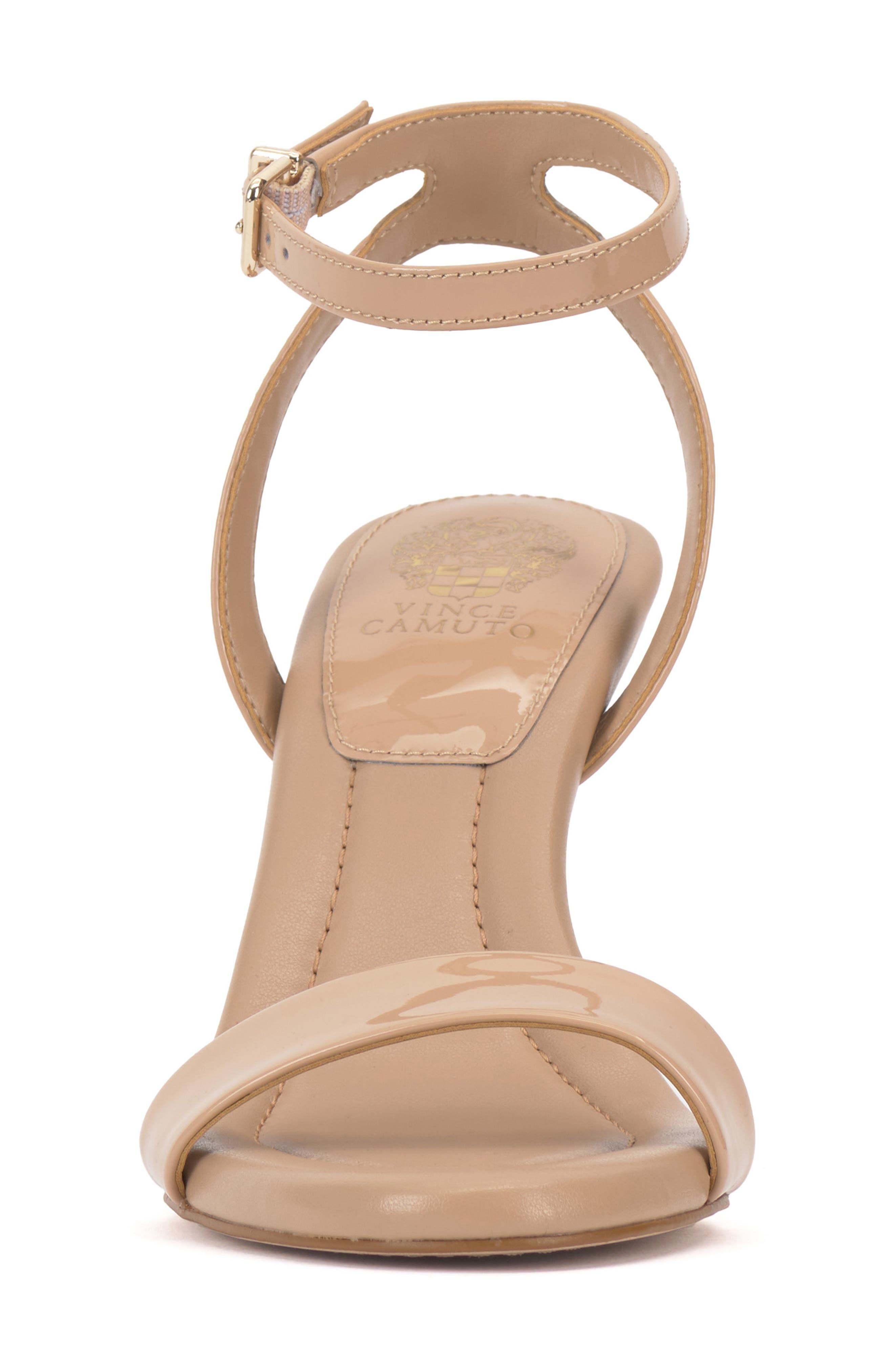Vince Camuto Penelopy Ankle Strap Sandal, Alternate, color, Dk Buff Sftpat
