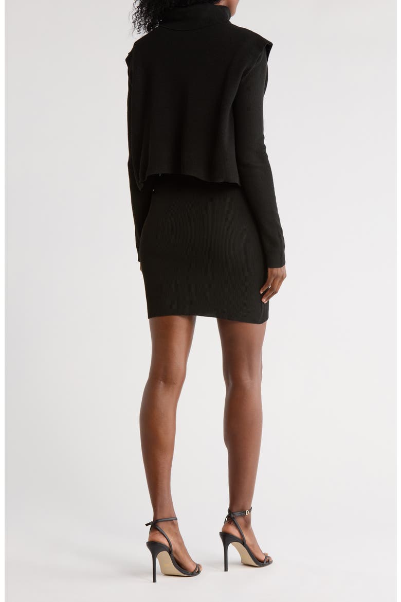 Abby Long Sleeve Knit Dress, Alternate, color, BLACK