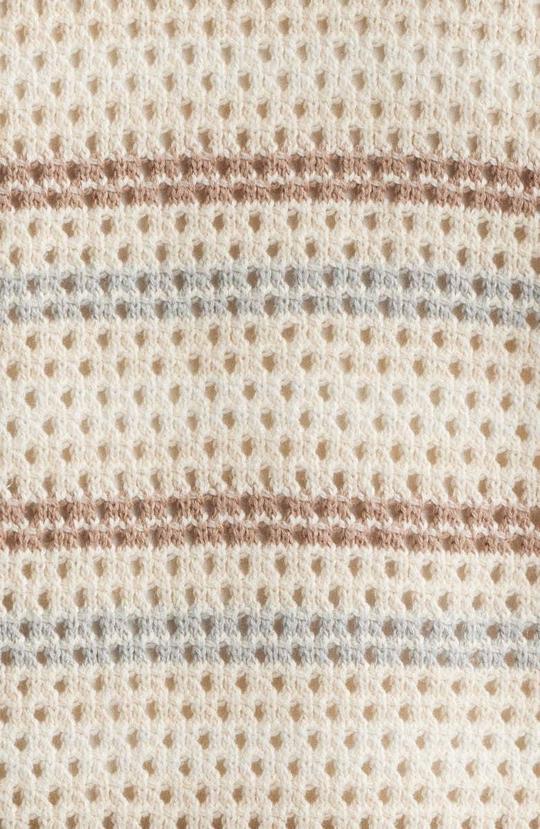 Corridor Stripe Pima Cotton & Linen Sweater, Alternate, color, Natural