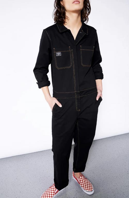 WILDFANG The Essential Long Sleeve Coverall in Black 