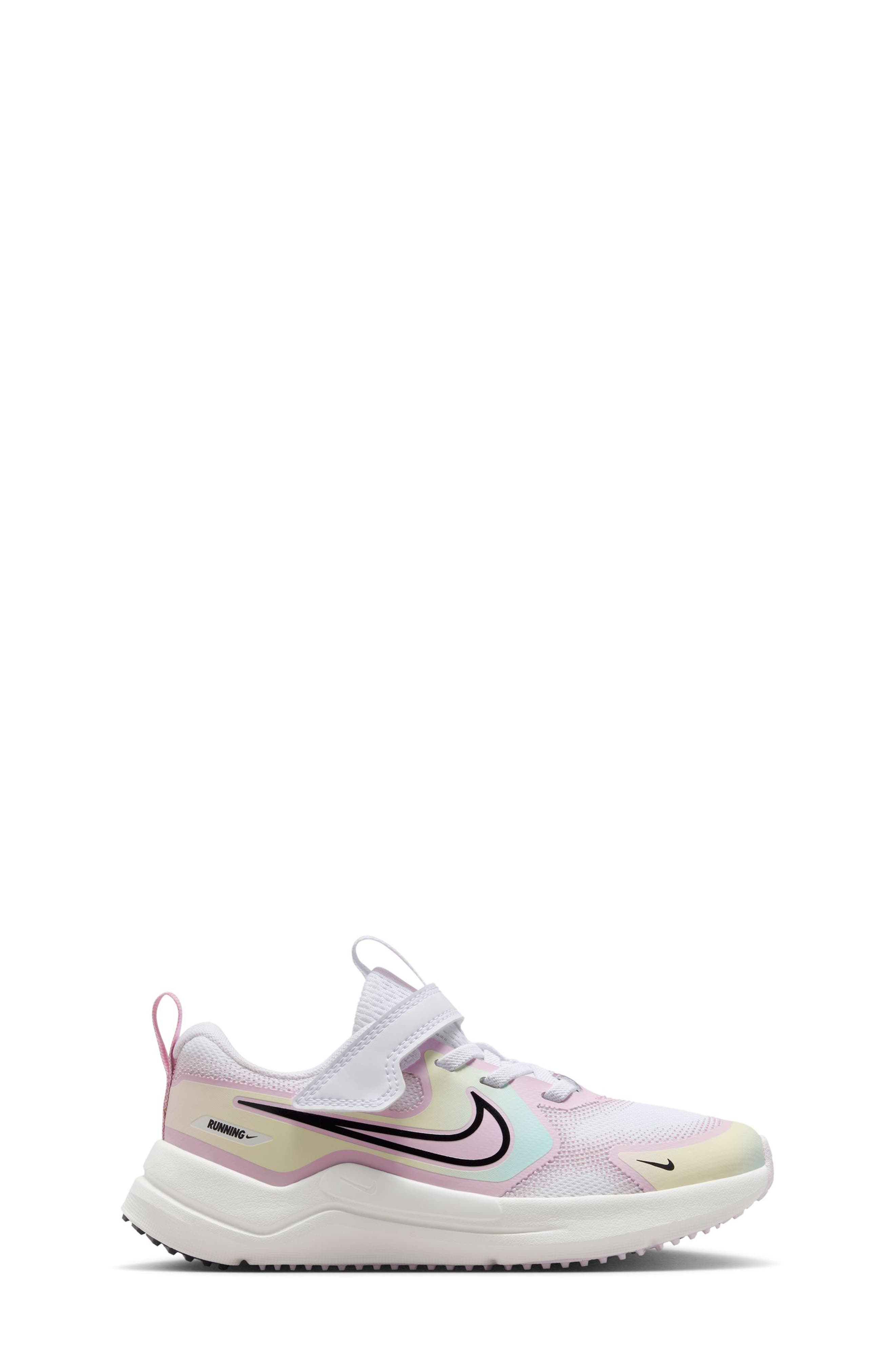 Cosmic Runner Running Shoe, Alternate, color, WHITE/ BLACK/ BLEACHED LILAC