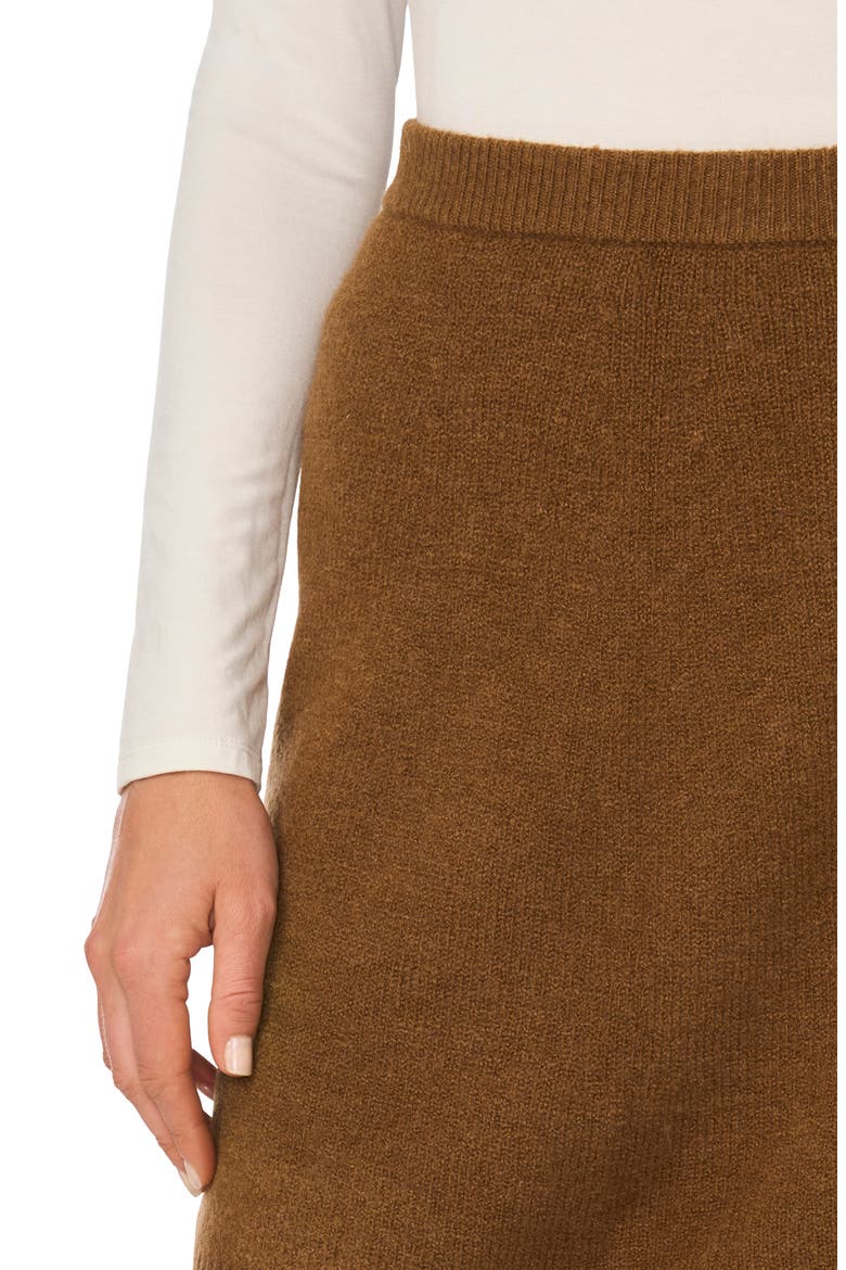 Circle Miniskirt, Alternate, color, RICH COGNAC