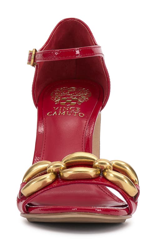 Vince Camuto Aurelia Ankle Strap Sandal In Orange