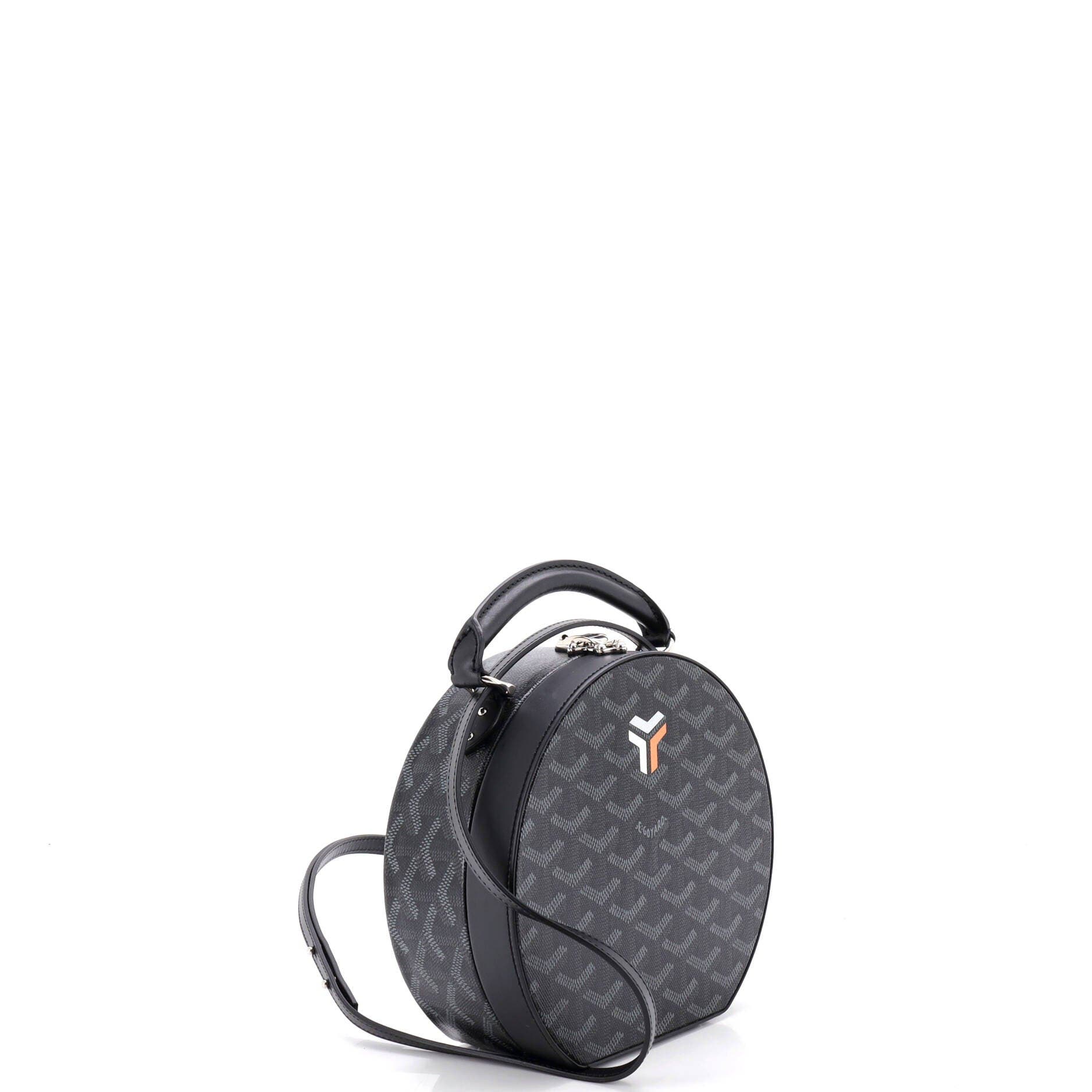 Alto Hatbox Bag Coated Canvas, Alternate, color, Black