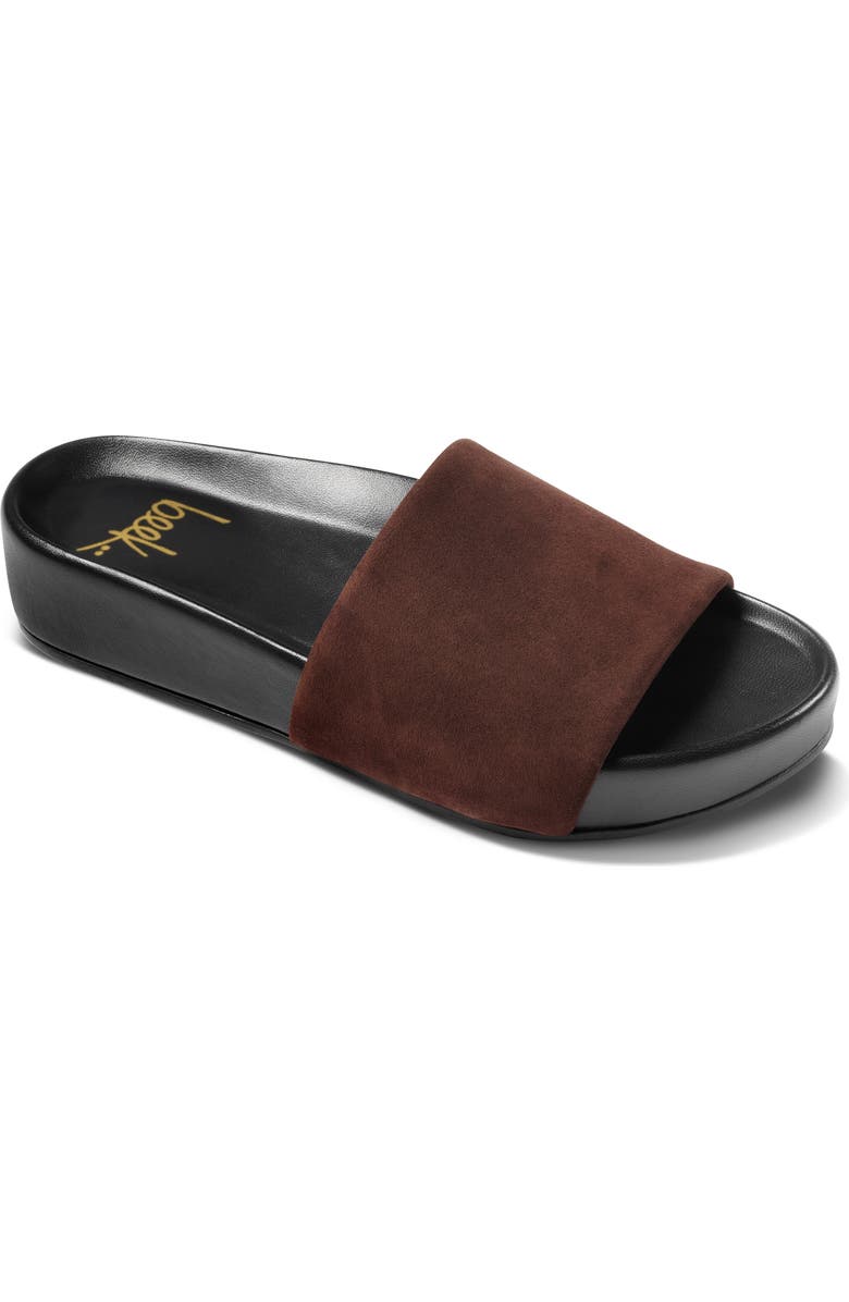 Beek Pelican Slide Sandal, Main, color, Coffee/ Black