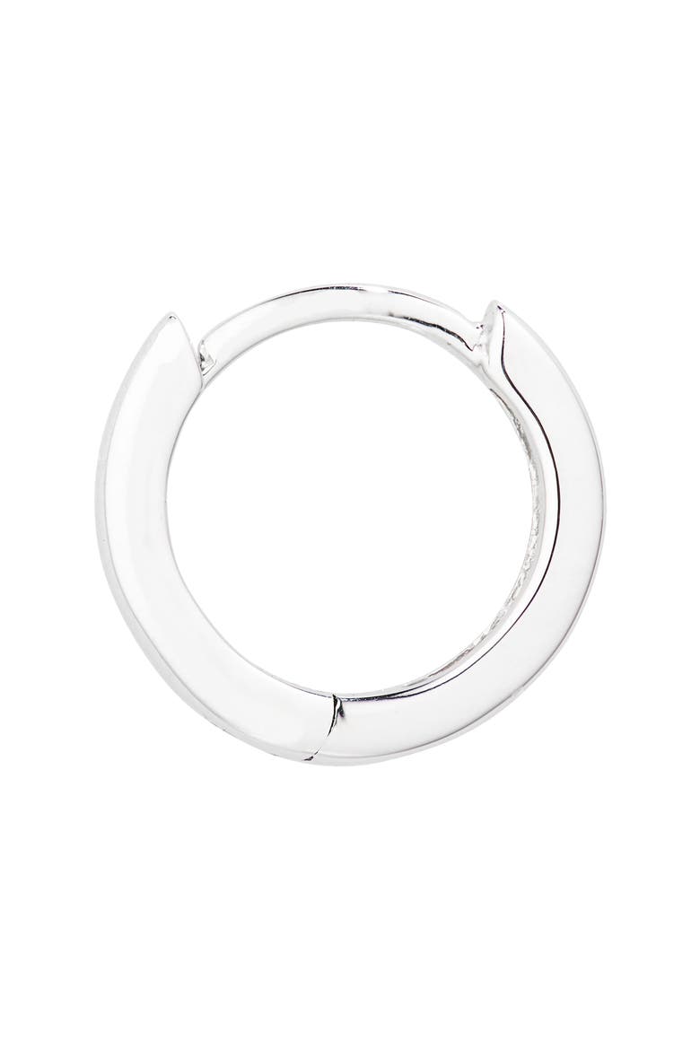 14K Gold Essentials Huggie Hoop Earrings (Online Trunk Show), Alternate, color, 14K WHITE GOLD