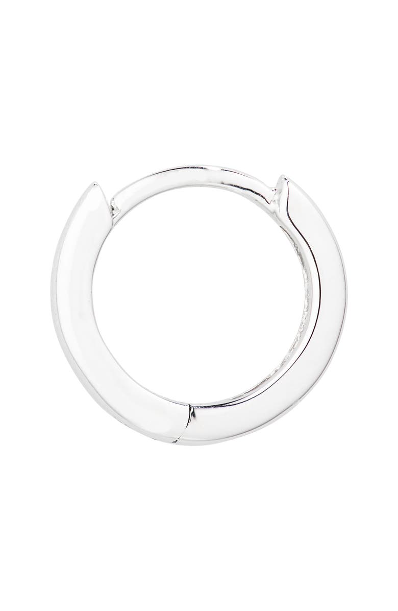 Bony Levy Essentials 14K Gold Huggie Hoop Earrings, Alternate, color, White Gold