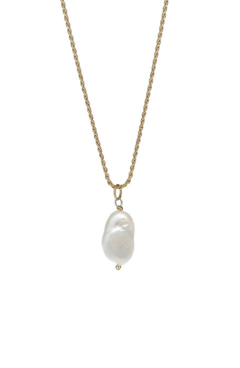 Men's Freshwater Pearl Pendant Necklace