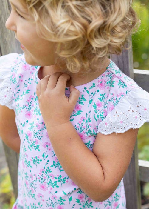 FLORENCE EISEMAN FLORENCE EISEMAN FLORAL PRINT TOP WITH CAPRI LEGGINGS 