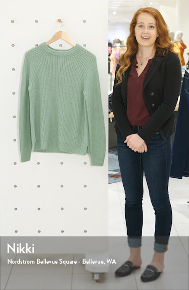 Shaker Stitch Crewneck Sweater, sales video thumbnail