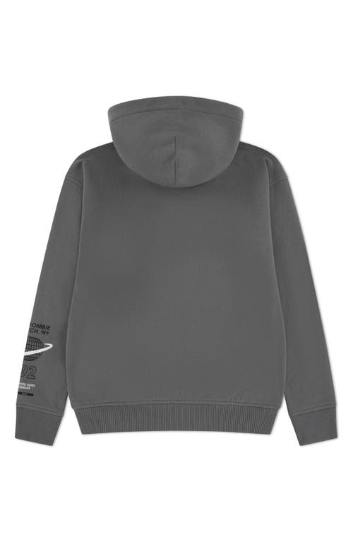 Abercrombie Kids Kids' Nyc Buildings Graphic Hoodie In Gray