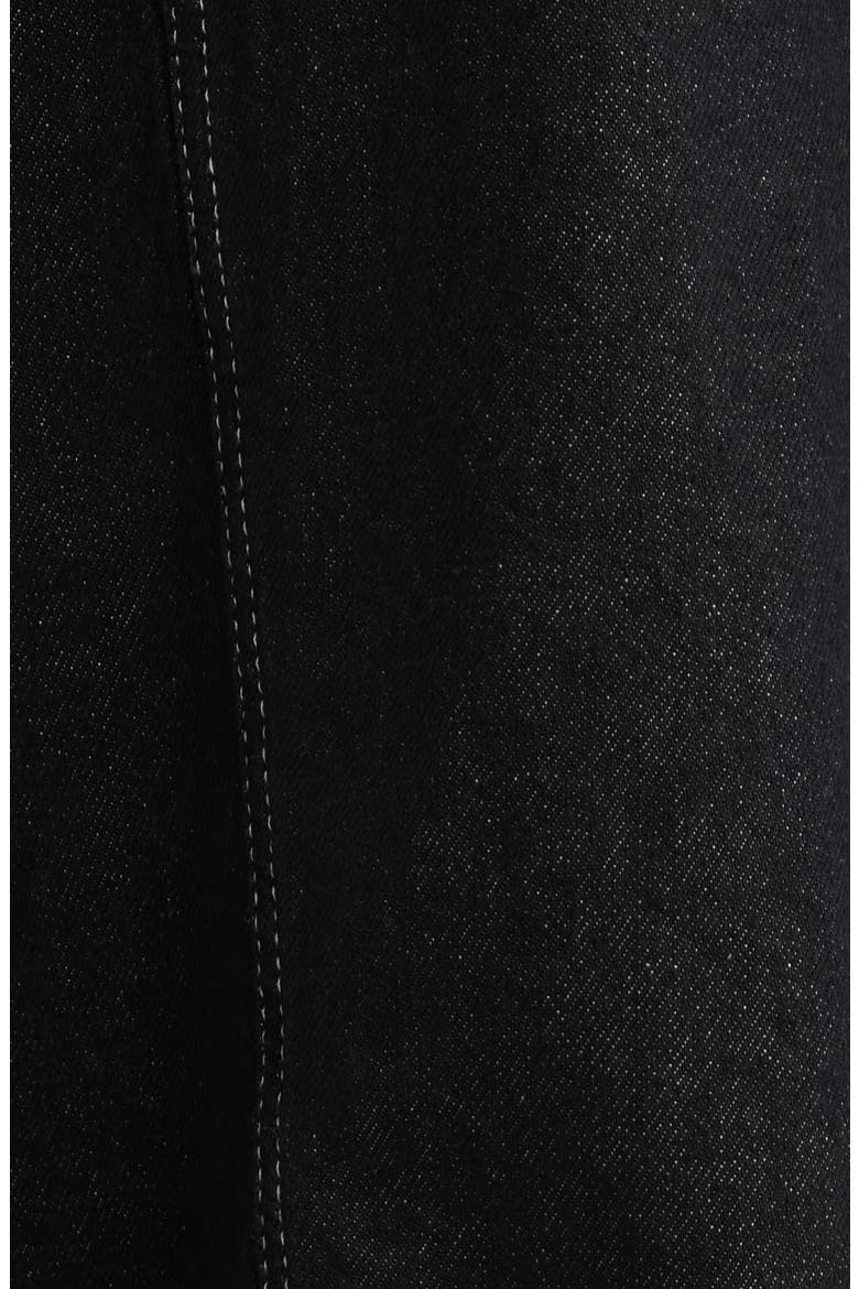 Bridget Organic Cotton Denim Minidress, Alternate, color, BLACK