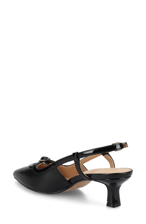 JOURNEE COLLECTION JOURNEE COLLECTION PADMA SLINGBACK KITTEN HEEL PUMP 
