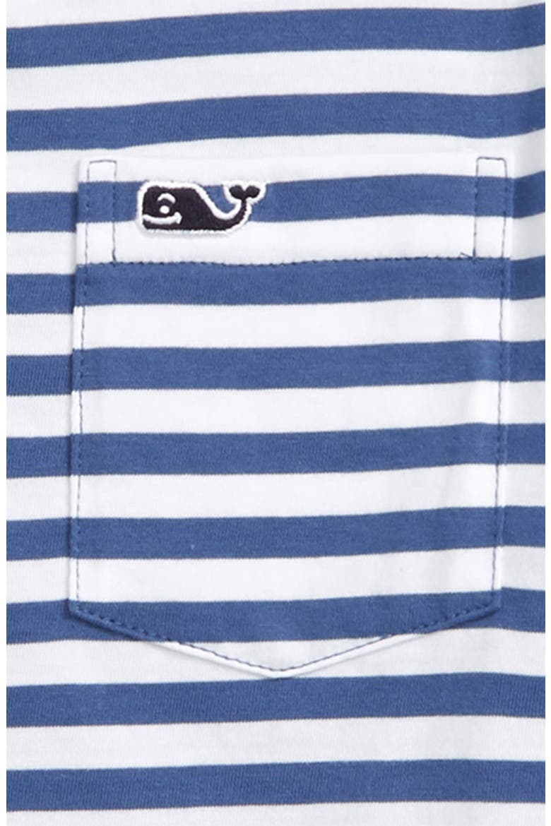 Pinstripe Jersey Polo, Alternate, color, MOONSHINE