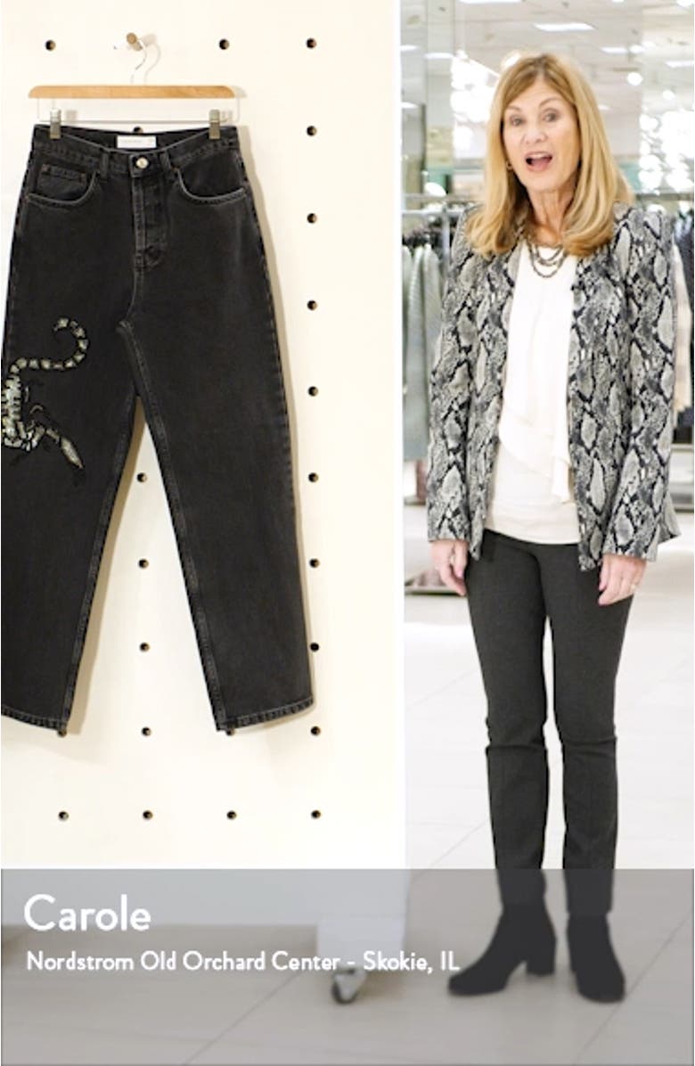 Crystal Scorpion Runway Wide Leg Jeans, sales video thumbnail