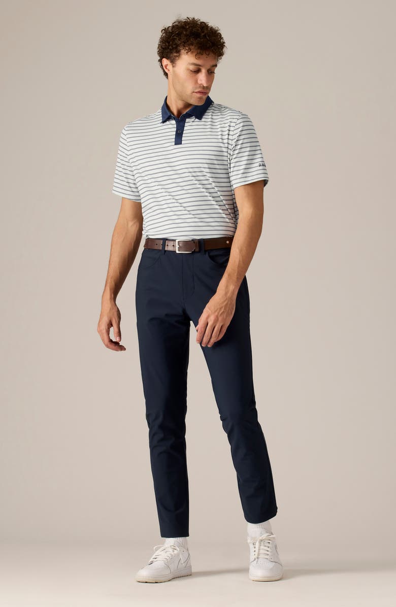 Rhone Momentum Water Repellent Flat Front Golf Pants, Alternate, color, True Navy