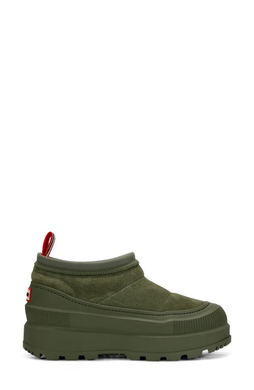 Hunter Askern Waterproof Suede Platform Bootie