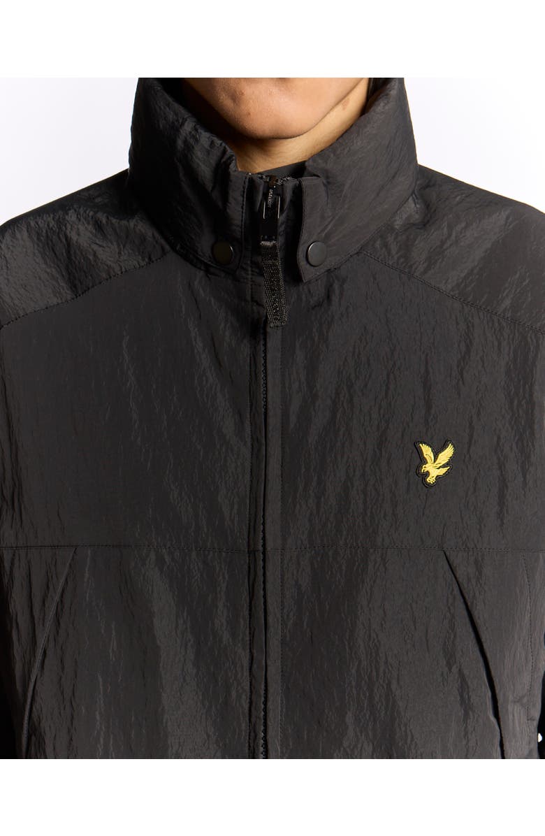 Lyle & Scott Long Sleeve Fold Away Hood Jacket, Alternate, color, Black Ice
