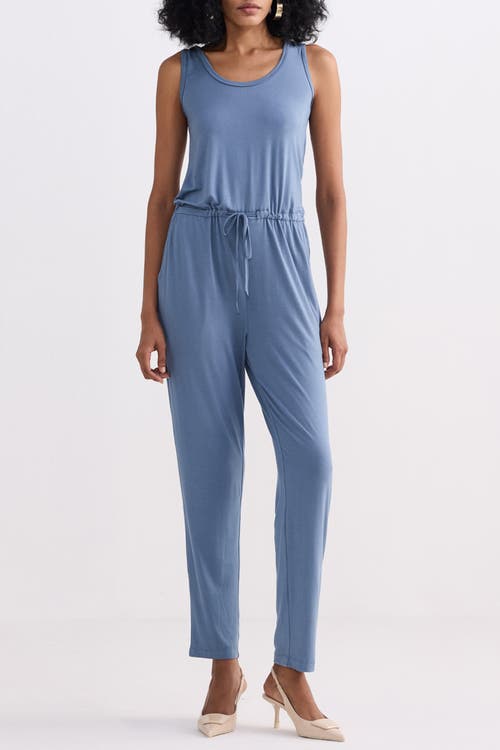 Reistor Relaxed Drawstring Jumpsuit In Blue