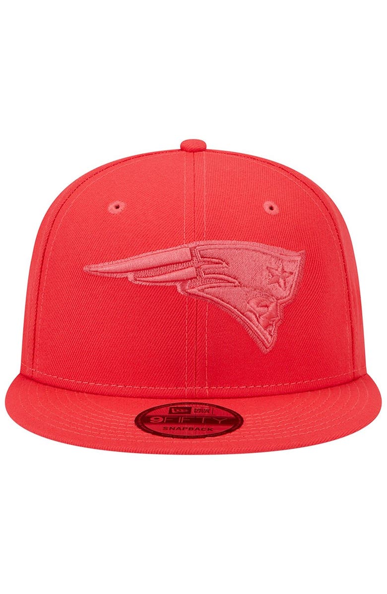 New Era Men's New Era Red New England Patriots Color Pack Brights 9FIFTY Snapback Hat, Alternate, color, 