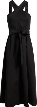 Anne Klein Crisscross Halter Midi Dress