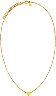 Petit Moments Dainty Heart Initial Pendant Necklace