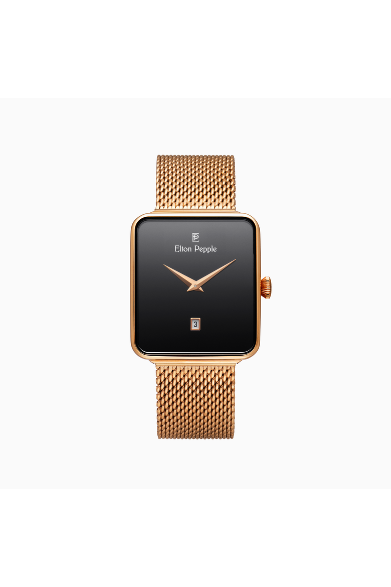 Men's Classic North, 38mm, Main, color, Black/Rose Gold