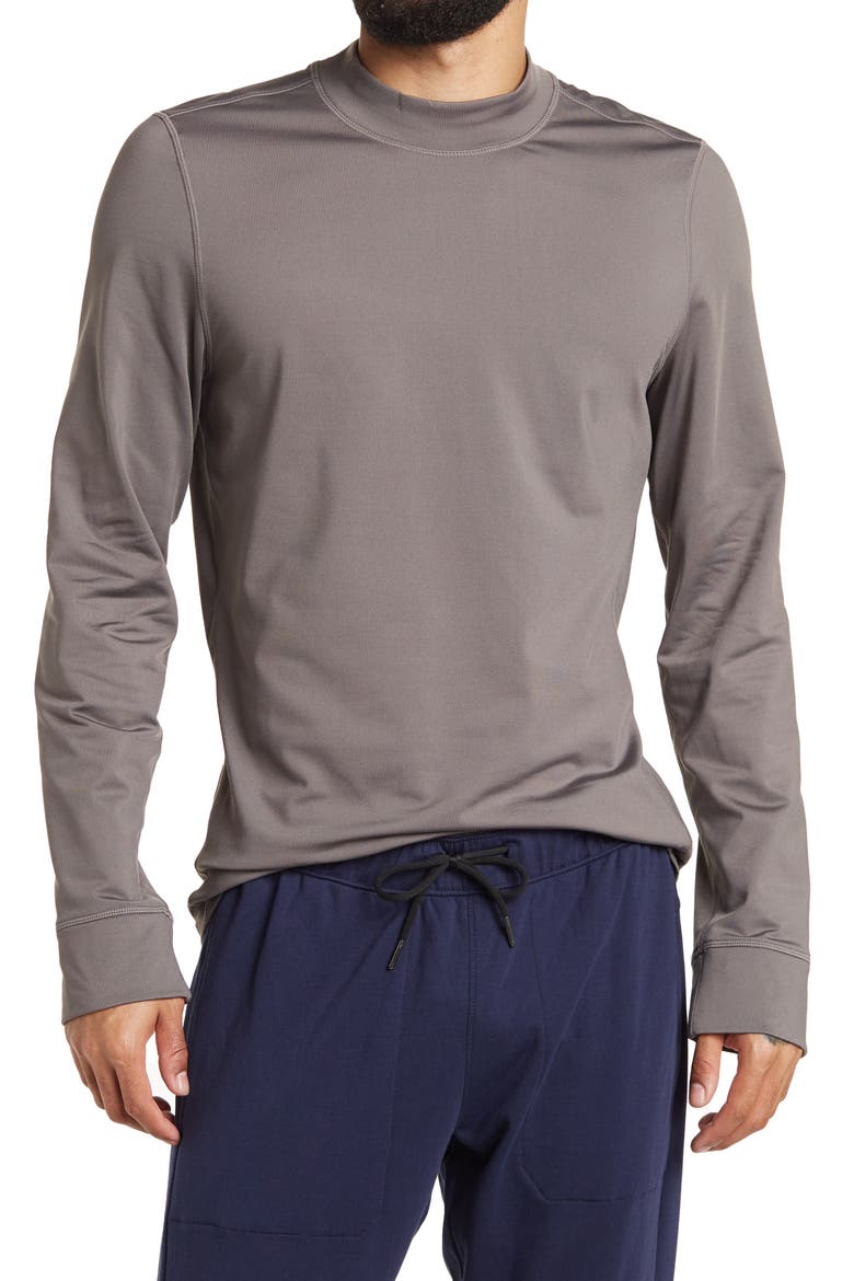 Cold Weather Long Sleeve Hike Shirt, Main, color, GREY KITTEN