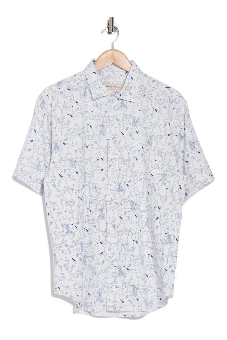 Mojito Bay Sippin' Soiree IslandZone® Short-Sleeve Shirt, Alternate, color, WHITE
