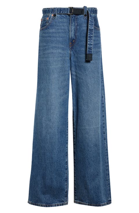 Gender Inclusive Wide Leg Belted Jeans