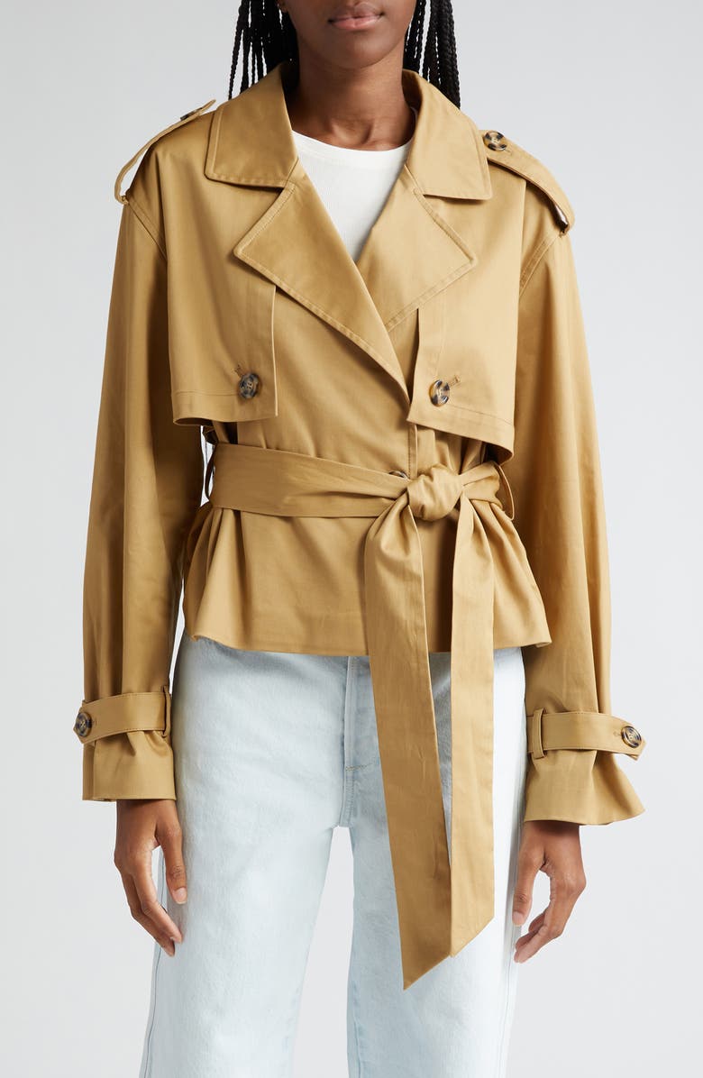 Favorite Daughter The Charles Crop Trench Coat, Main, color, 