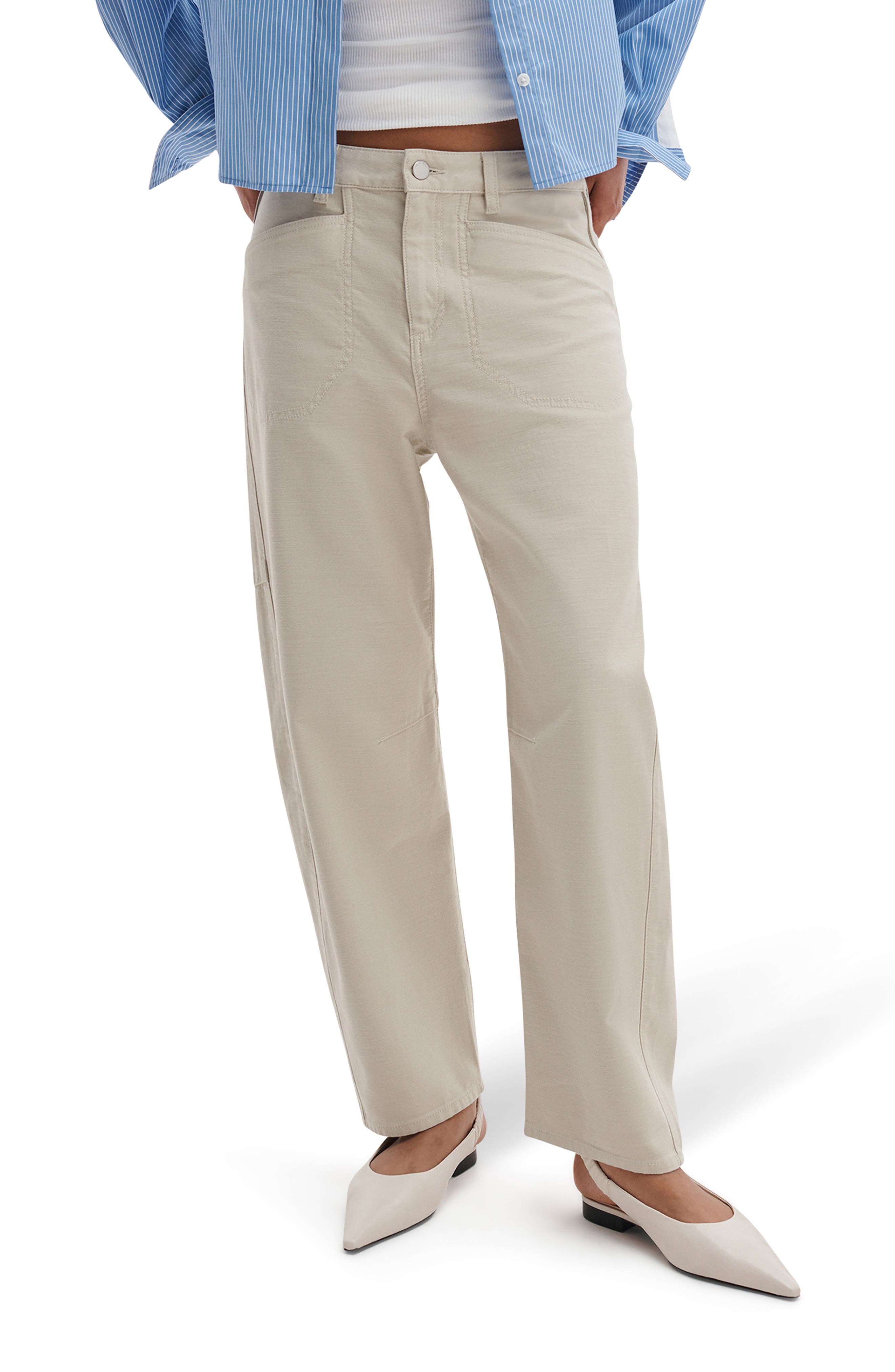 Stevie Tapered Stretch Cotton Utility Pants
