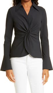 Cinq à Sept Mckenna Knot Waist Shirt