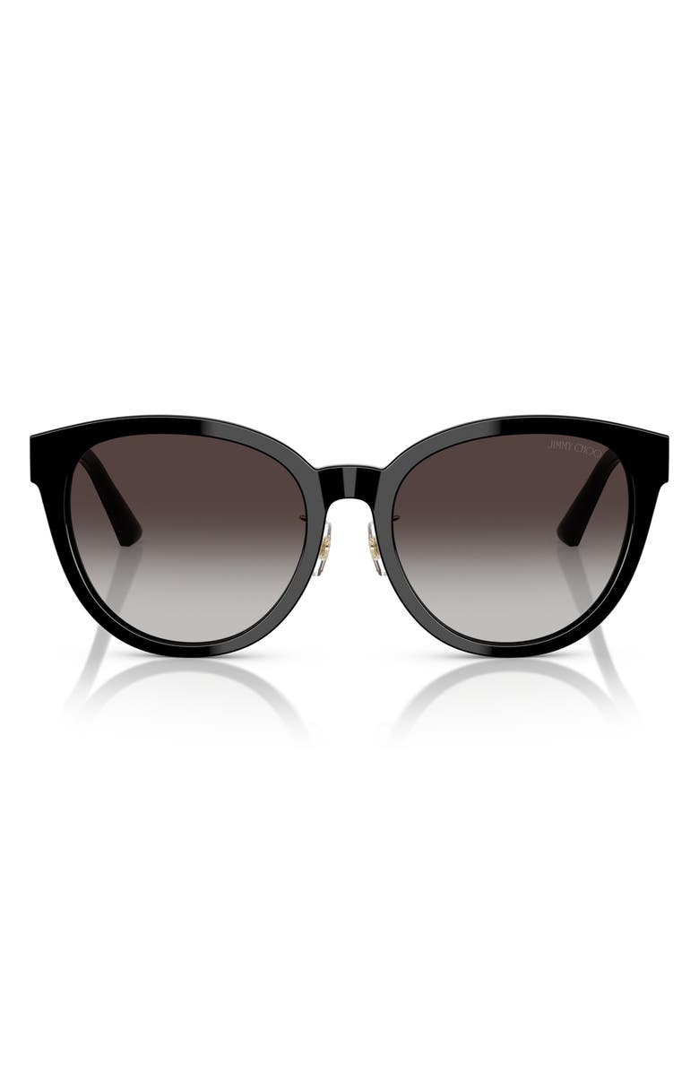 Jimmy Choo 55mm Phantos Sunglasses, Main, color, Black/Gradient